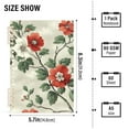 thumbnail image 2 of FORMRS 1-Subject Spiral Notebook 8" x 5" College Ruled 60 Refillable Sheet A5 Hard Cover, 2 Pack, Red Floral Pattern, 2 of 7