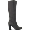 thumbnail image 2 of Style & Co. Womens Addyy Faux Suede Block Heel Knee-High Boots, 2 of 3