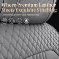 thumbnail image 5 of Car Seat Covers Full Set Fit for Toyota Prius 2001-2026, Premium Faux Leather Seat Protectors, Breathable, Waterproof & Anti-Slip Full Wrapping Edge Seat Covers (Gray, Full Set), 5 of 7