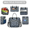thumbnail image 2 of Pioneer Flower Floral Print Pattern Womens Lunch Box for Work,Insulated Large Lunch Bag for Tween and Teen,Loncheras Para Mujer,Leakproof Adult Lunch Bag for Work,Beach,Travel,Picnic,Camping, 2 of 7