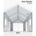 thumbnail image 2 of Towallmark 13'x20' Heavy-Duty Portable Garage Carport – 4-Door Oversized Shelter for Trucks, RVs & SUVs, 2 of 8