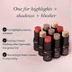 thumbnail image 3 of 3-Piece Face Makeup Set - Highlighter, Blush & Bronzer for Natural Contouring, 3 of 5