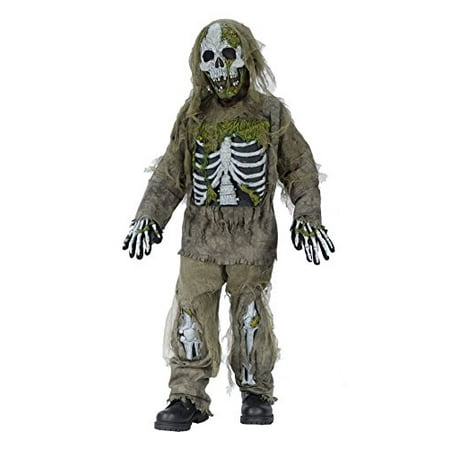 Boy's Skeleton Zombie Costume - Small
