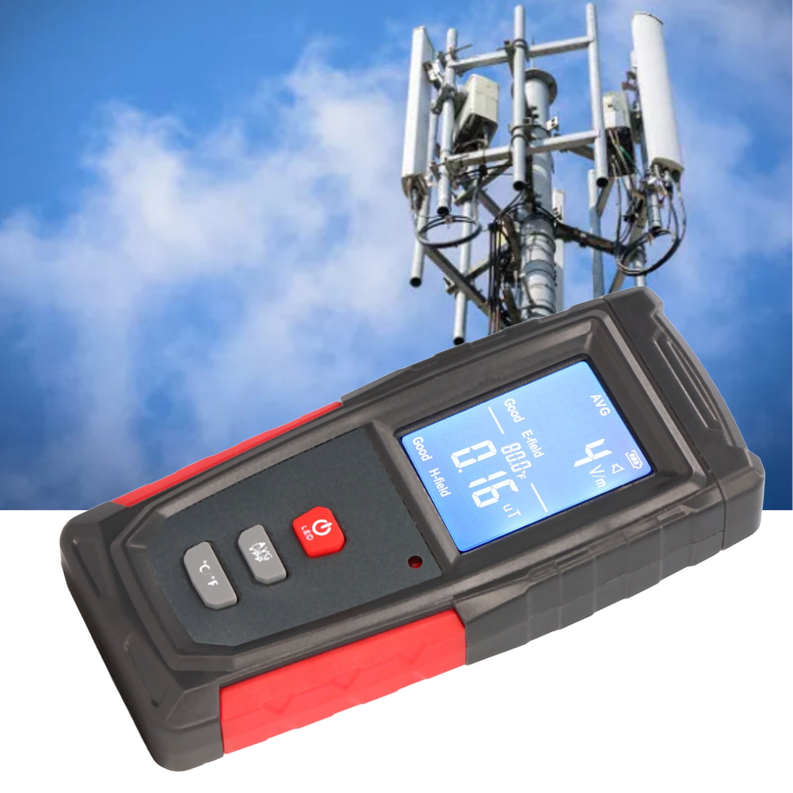 Radiation?Meter, EMF?Meter Plastic Automatic?Alarm With USB Cable For Microwave
