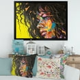 thumbnail image 3 of Designart 'Abstract Colorful Fantasy Portrait Of A Young Woman I' Modern Framed Art Print, 3 of 4