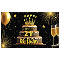 thumbnail image 1 of Glamorous 21st Birthday Banner with Crown Theme Party Backdrop Background Decorations for Photography Props Birthday Party Celebrations Balloon Decors, 1 of 4