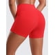 thumbnail image 2 of Shorts CRZ YOGA Butterluxe tiro alto 7.5 cm con bolsillos L Rojo, 2 of 5