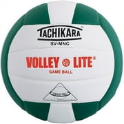 Tachikara SVMNC Volley-Lite Training Volleyball, Dark Green/White