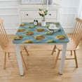 thumbnail image 3 of BANET Square Tablecloth, Simple Modern with Happy Surprised and Love Expressions Print, Circle Table Cloth Cover for Dining Room Kitchen Decoration White, 3 of 7