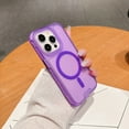 thumbnail image 6 of Decase Fashion Anti-Drop Mag-Safe Case Compatible with iPhone 13,Heavy Duty Shockproof Protection Phone Case,Dual Layer Translucent Magnetic Phone Case Fits for iPhone 13,Purple, 6 of 11