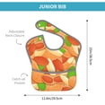 thumbnail image 2 of Bingfone Mess-Proof Baby Bib - Waterproof Bib for Baby Boy or Girl with Food Catcher Pocket, Unisex-Peanuts1, 2 of 6