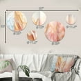 thumbnail image 4 of Designart "Simplistic Blue And White Waves" Abstract Marble Round Wall Art Set Of 5 - Blue Modern Wall Living Room Decor Set, 4 of 6