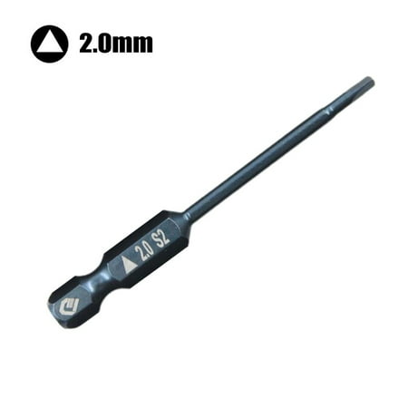 

GLFSIL 65mm 1.8-2.7mm Triangular Screwdriver Bit Hex Shank Magnetic Precise Screwdriver