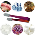 thumbnail image 4 of Pinzas para hielo de acero inoxidable con dientes de sierra para cubos de hielo, cubitos de azúcar, barra de café, servicio de comida, 4 of 5