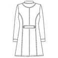 thumbnail image 3 of Panda Uniform Made To Order Women's 36 Inches Nursing Long Lab Coat, 3 of 6