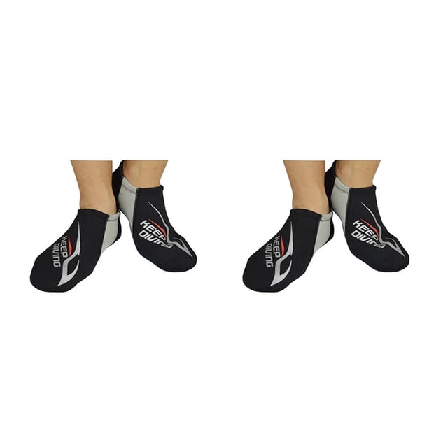 Eigraketly Calcetines de buceo de nailon Keep Diving DS-112, zapatos de vadeo para nadar con protector subacuático de varios tamaños, cálidos para gris Type1 NO1 Eigraketly CBP192640