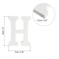 thumbnail image 2 of White Wood Letters 3 Inch, Wood Letters for DIY Party Projects (H), 2 of 5