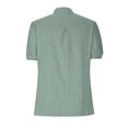 thumbnail image 4 of Summer Saving Wycnly Womens Blouses and Tops Dressy Going out Fashion Puff Sleeve Hollow out Loose Fit Tshirts Summer Solid V-Neck Short Sleeve Cute Tees Tops Army Green m, 4 of 5