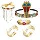 thumbnail image 5 of 5x Accesorios de Disfraz Egipcio para Mujer Vestir Exquisita Pulsera de Serpiente Disfraz con Cuentas de Serpiente para Vacaciones de Cosplay, 5 of 9