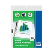 BAZIC Sheet Protectors Economy 11 Hole Binder Sleeves (100/Pack), 12-Packs