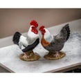 thumbnail image 2 of Ceramic Black and White Rooster Salt and Pepper Shakers 3 5/8 Inch, 2 of 3
