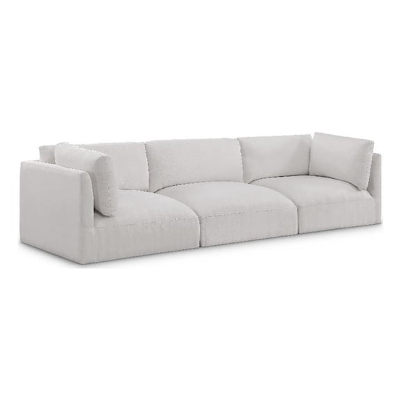 Meridian Furniture Ease Cream Fabric Modular Sofa