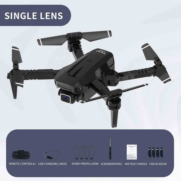 onlyliua Artículos En Liquidación Mini Drone H13 con Wifi, Fpv, Cámara 4K Hd, Retención de Altitud, Transmisión Real, Drone Plegable