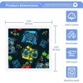 thumbnail image 3 of SKYSONIC 4 PCS Cartoon Gamepad Baby Washcloths Towel Set, Highly Absorbent & Soft Cotton Wash Cloths, Face Hand Towels for Bathroom, Multi-Purpose Fingertip Towels, 12"x 12", 3 of 7
