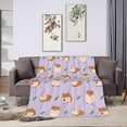 thumbnail image 5 of Hamster Blanket Cute Super Soft Warm Bed Bedding Throw Blankets for Couch Bedroom Sofa Office Car, All Season Cozy Flannel Plush Blanket Gifts for Girls Boys Adults, 60"X50", 5 of 6