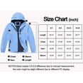 thumbnail image 4 of NEIKU Boys Girls Rain Jacket Lightweight Waterproof Hooded Raincoat Windbreakers for Kids SkyBlue 8-9Y, 4 of 7