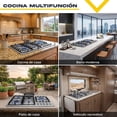 thumbnail image 4 of Parrilla Gas 5 Quemadores Acero Inox Gutstark Home  Empotrable Negocio, 4 of 9