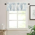 thumbnail image 3 of Summer Kitchen Curtain Valance Living Room Valance for Windows Summer Ocean Light Blue Coral Valance Curtains Short Rod Pocket Window Valance for Bedroom, 54"x18", 3 of 6