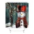 thumbnail image 2 of Coxeer Bathroom Cover Set Soft 4PCS Toilet Seat Cover Set Shower Curtain for Christmas, 2 of 6