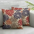thumbnail image 3 of COMIO  Throw Pillow Covers Home Decor Floral Blue Plant Butterfly Leaves Pillow Cases Decorative Outdoor Cushion Couch Sofa Pillowcases, 3 of 5