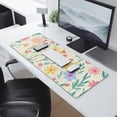 thumbnail image 2 of Long Mouse Pads for Desk,Pioneer Flower Floral Print Pattern Desk Mats on Top Of Desks, Desk Mouse Pad Extra Large with 3mm Non-Slip Base and Stitched Edge for Gaming,Office,Work,Home 31.5"x11.8", 2 of 6