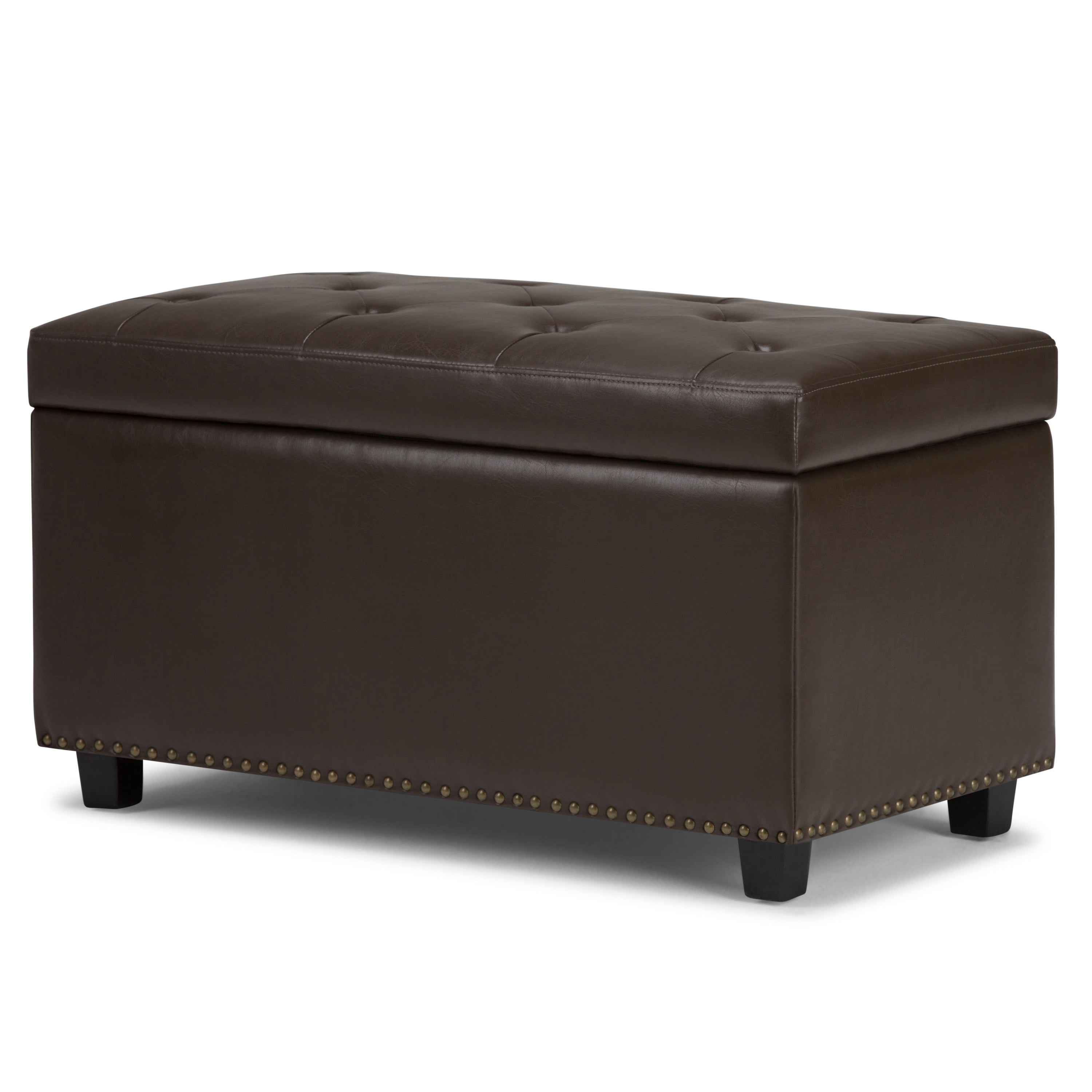 Brooklyn + Max Piper 34 inch Wide Traditional Rectangle Storage Ottoman