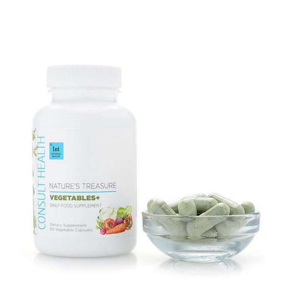 Consult Beaute Nature's Treasure Mega Vegetables  Dietary Supplement - 60 Vegetable Capsules