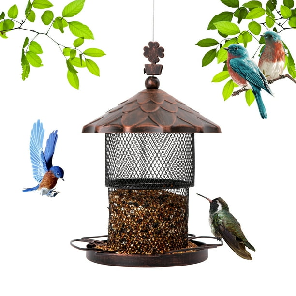 Bird Feeder for Wild Birds, Retractable 7.4LB Capacity Hanging Wild ...