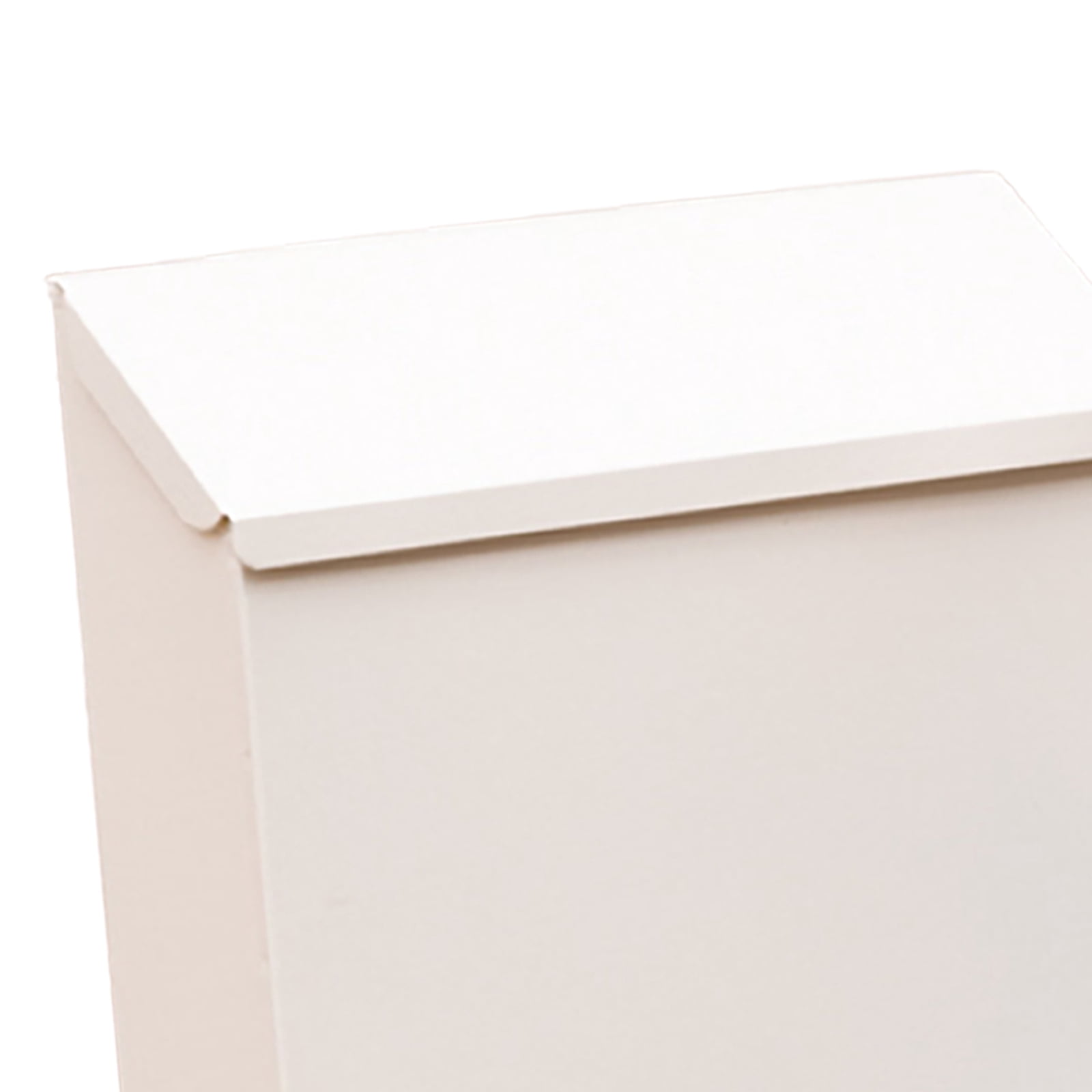Wall Mounted Mailbox Drop Box with Lock Metal Postbox Wall Hanging Mail Box Newspaper Holder Box for Gate Outside House Decor white