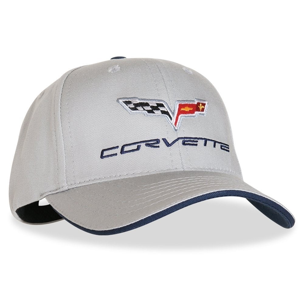 C6 Corvette Hat Exterior Color Matched with C6 Logo (Machine Silver