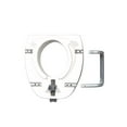 thumbnail image 2 of Drive Medical Premium Plastic Raised Toilet Seat with Lock and Padded Armrests, Elongated, 2 of 5