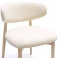 thumbnail image 4 of Zinea Cream Performance Textured Velvet Dining Chair, 4 of 7