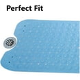 thumbnail image 6 of Bath Tub Mat, 39 x 16 Inches Anti Slip Material Blue, 6 of 8