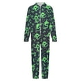 thumbnail image 4 of Oogie Boogie Jumpsuit Home Pajamas for Girls Boys Flannel One Piece Winter Hooded PJs Child Kid Onesie 2-3Y, 4 of 7
