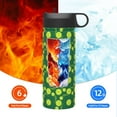 thumbnail image 6 of Bingfone Tennis Balls Print 18oz Sports Insulated Kettle With Straw, Leakproof & BPA Free, Drinking Sports Water Bottle for Fitness, Gym & Outdoor, 6 of 8