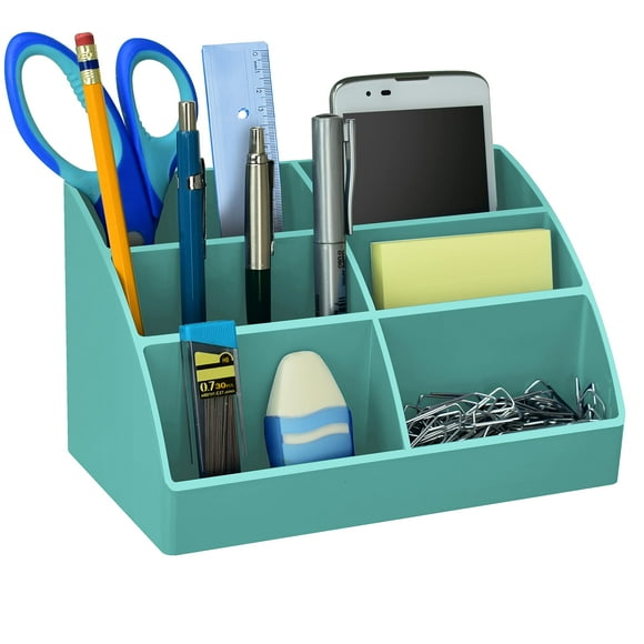 Acrimet Organisateur de Bureau - Caddy Organisateur Facile pour Bureau, Maison et École (Plastique) (Couleur Vert Uni)
