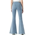 thumbnail image 3 of Cello Jean Women's Juniors High Rise Denim Stripe Bell Bottom Flares, 3 of 3