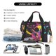 thumbnail image 5 of Easygdp Neon Gothic Skull Moon Bolsa de Gimnasio, Bolsa de Viaje Duffel, Bolsa de Fin de Semana con Compartimentos, Bolsa de Mano para Noche, 5 of 7
