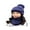 Blue, variant on HESHENG Gloves Scarf Hat, Women Hat Scarf Set Winter Warm Knit Beanie Hat Scarf Set Touchscreen Gloves for Outdoor Sports, Beige
