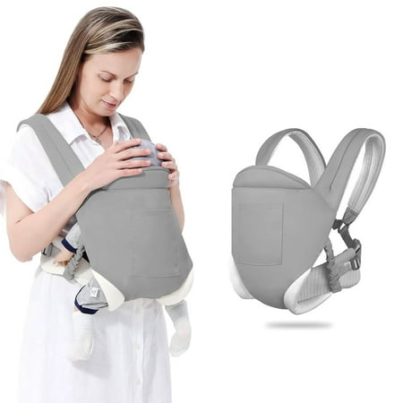 Yadala Baby Carrier, 4-in-1 Front and Back Toddler Carrier with Adjustable Hook, Soft Fabric and Breathable Mesh